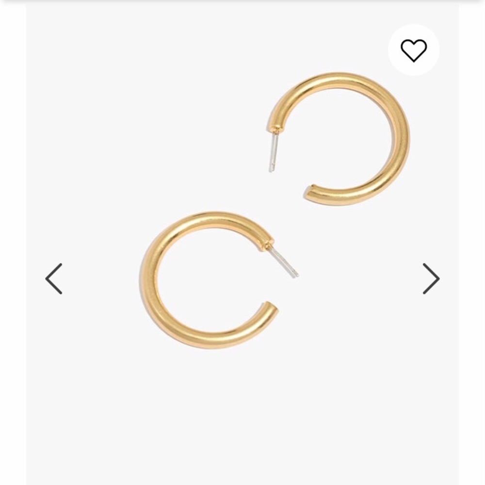 Madewell Medium Gold Chunky Hoops